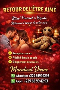 Retour de letre aime faire revenir un ex à distance Tél :+22965994293